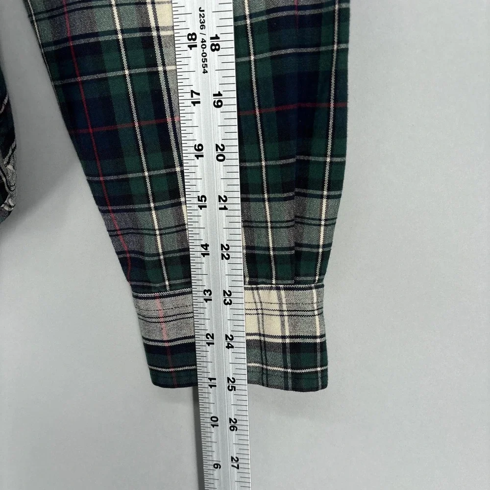 Polo Ralph Lauren Shirt Mens M Green Plaid Classic Fit Button Down Long Sleeve